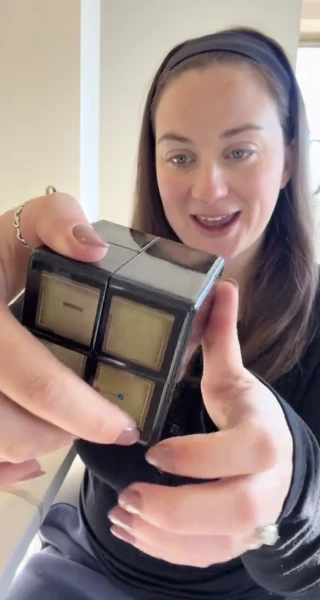sarahjilllutz reviewing WOWCube